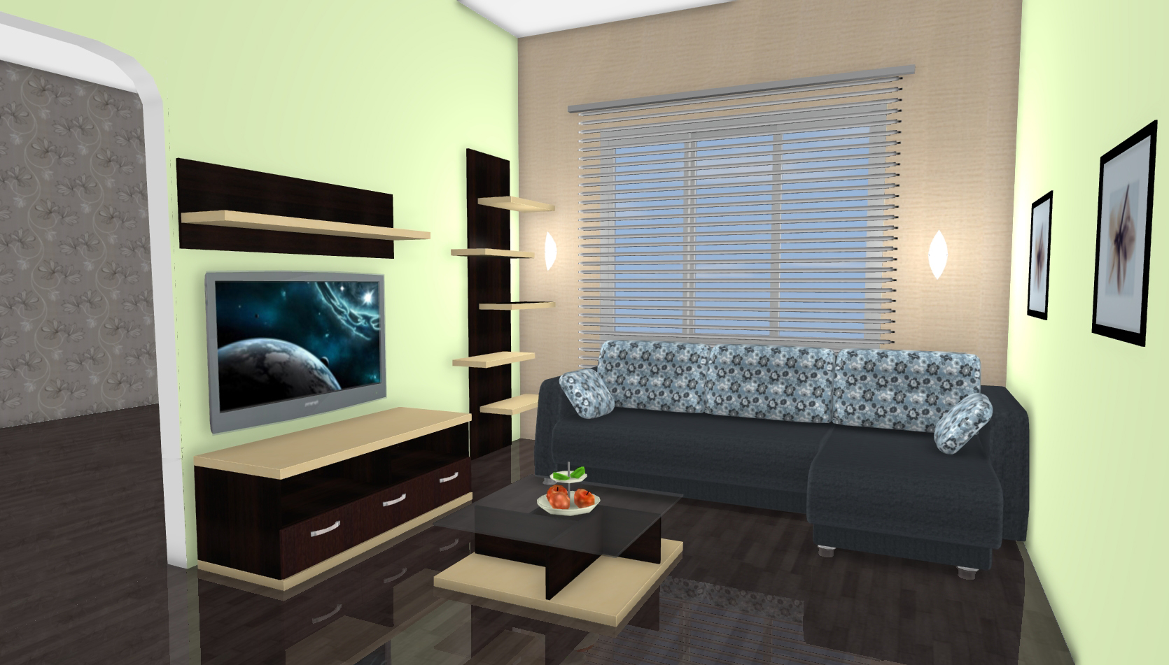 Онлайн дизайн интерьера комнаты бесплатно по размерам